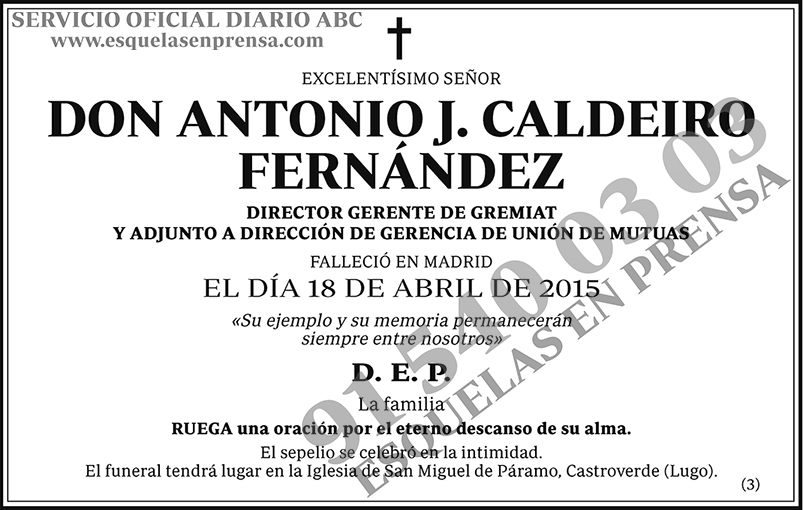 Antonio J.Caldeiro Fernández